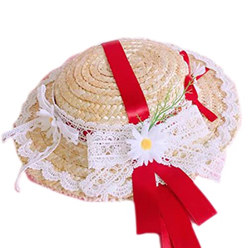 LLHCF Sonnenhut für Teepartys, Spitze, Blume, dekorativer Strohhut, kleiner Hut, Kostümzubehör für Erwachsene, Kinder, Frauen, Mädchen LLHCF Sonnenhut für Teepartys, Spitze, Blume, dekorativer Strohhut, kleiner Hut, Kostümzubehör für Erwachsene, Kinder, Frauen, Mädchen von LLHCF
