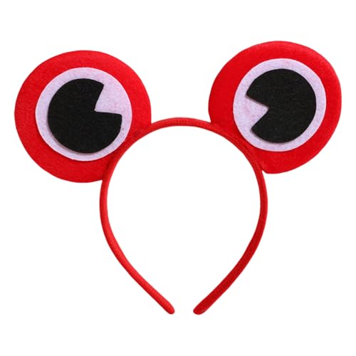 LLHCF Stylischer Anime-Haarreif mit Fröschen, auffälliger Kopfschmuck, bunte Kopfbedeckung für Bühne, Halloween, Cosplay, Rollenspiele von LLHCF