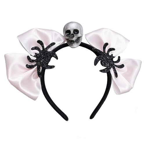 LLHCF Totenkopf-Stirnband für Kinder, Halloween, Schleifen, Themenpartys, dunkles Skelett-Stirnband mit Schleifen LLHCF Totenkopf-Stirnband für Kinder, Halloween, Schleifen, Themenpartys, dunkles Skelett-Stirnband mit Schleifen von LLHCF