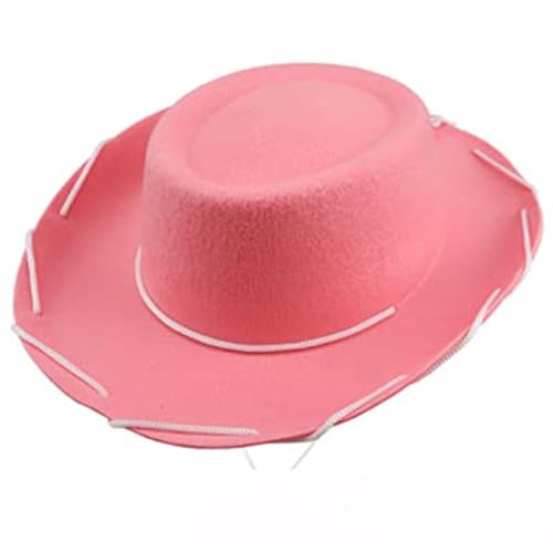 LLHCF Verstellbarer Cowboyhut aus Filz, Cowboyhut, für Halloween, Kostüm, Accessoires, Requisite, Verkleidungsparty, Uni, Braun / Rot LLHCF Verstellbarer Cowboyhut aus Filz, Cowboyhut, für Halloween, Kostüm, Accessoires, Requisite, Verkleidungsparty, Uni, Braun / Rot von LLHCF