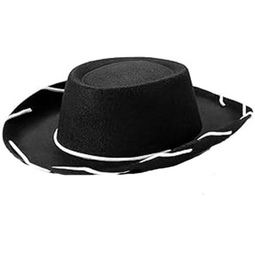 LLHCF Verstellbarer Cowboyhut aus Filz, Cowboyhut, für Halloween, Kostüm, Accessoires, Requisite, Verkleidungsparty, Uni, Braun / Rot LLHCF Verstellbarer Cowboyhut aus Filz, Cowboyhut, für Halloween, Kostüm, Accessoires, Requisite, Verkleidungsparty, Uni, Braun / Rot von LLHCF