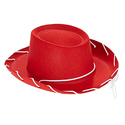 LLHCF Verstellbarer Cowboyhut aus Filz, Cowboyhut, für Halloween, Kostüm, Accessoires, Requisite, Verkleidungsparty, Uni, Braun / Rot LLHCF Verstellbarer Cowboyhut aus Filz, Cowboyhut, für Halloween, Kostüm, Accessoires, Requisite, Verkleidungsparty, Uni, Braun / Rot von LLHCF