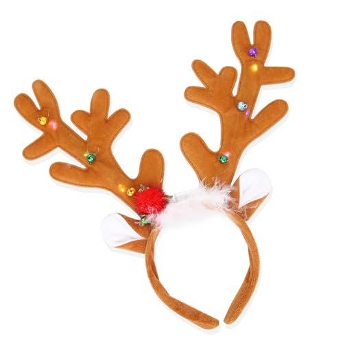 Weihnachts-Rentier-Haarreif für formelle Partys, beleuchtetes Urlaubs-Stirnband, Festival-Zubehör, Familientreffen, Kopfbedeckung Weihnachts-Rentier-Haarreif für formelle Partys, beleuchtetes Urlaubs-Stirnband, Festival-Zubehör, Familientreffen, Kopfbedeckung von LLHCF