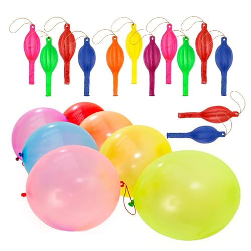 10/20 Stück Ballon mit Gummibändern Griff Stanzballon Geburtstag Party Gastgeschenk für Kinderpartys Hochzeit 10/20 Stück Ballon mit Gummibändern Griff Stanzballon Geburtstag Party Gastgeschenk für Kinderpartys Hochzeit von LLINthy