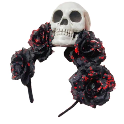 Hexenschädel Kopfwear Party Halloween Braut Stirnband Devil Skull Animation Hair Hoop Für Live Show Rolle Spielen Hexenschädel Kopfwear Party Halloween Braut Stirnband Devil Skull Animation Hair Hoop Für Live Show Rolle Spielen von LLINthy