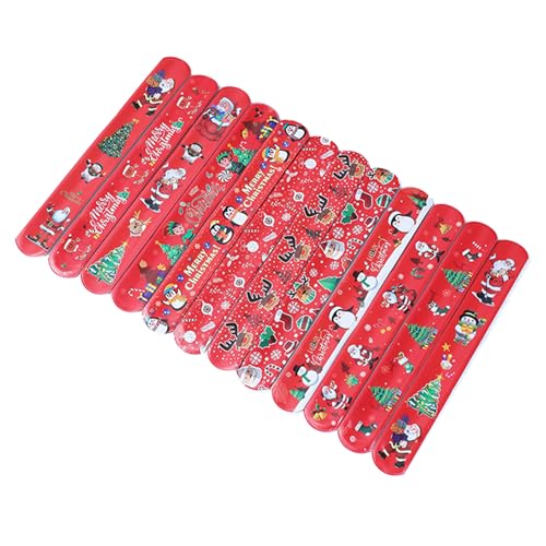 LLINthy 100 Prozent Farbenfrohe Slap Armbänder Weihnachtsthemen Armbänder Für Familienversammlungen Stylisches Armband Spielzeug Für Kinder Family Geting Accessoires LLINthy 100 Prozent Farbenfrohe Slap Armbänder Weihnachtsthemen Armbänder Für Familienversammlungen Stylisches Armband Spielzeug Für Kinder Family Geting Accessoires von LLINthy