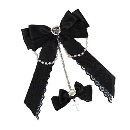 LLINthy 2000er Jahre Haarclip Für Halloween Punk Spitzen Bowknot Haarclip Für Themenereignisse Anime Maid Barrettes Haarhalter Für Cosplay LLINthy 2000er Jahre Haarclip Für Halloween Punk Spitzen Bowknot Haarclip Für Themenereignisse Anime Maid Barrettes Haarhalter Für Cosplay von LLINthy