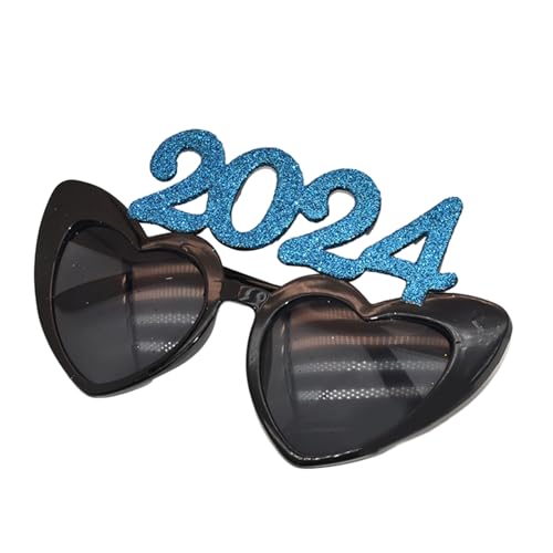 LLINthy 2024 Neujahrsparty-Zubehör, glitzernde Brillen, Silvester-Feier, Zubehör, Brillen, Heimdekoration, Brillenrahmen LLINthy 2024 Neujahrsparty-Zubehör, glitzernde Brillen, Silvester-Feier, Zubehör, Brillen, Heimdekoration, Brillenrahmen von LLINthy