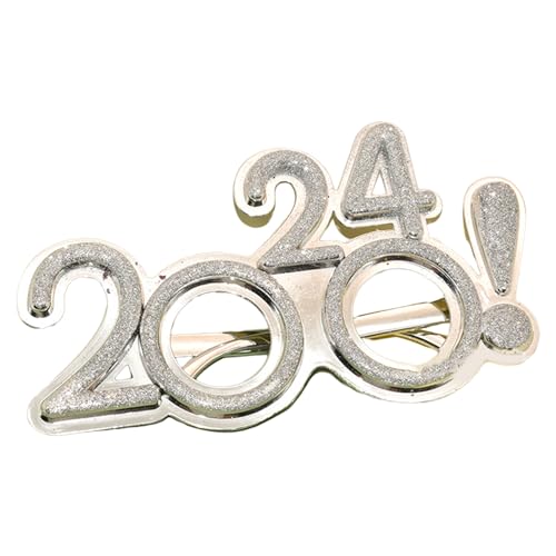 LLINthy 2024 Neujahrsparty-Zubehör, glitzernde Brillen, Silvester-Feier, Zubehör, Brillen, Heimdekoration, Brillenrahmen LLINthy 2024 Neujahrsparty-Zubehör, glitzernde Brillen, Silvester-Feier, Zubehör, Brillen, Heimdekoration, Brillenrahmen von LLINthy