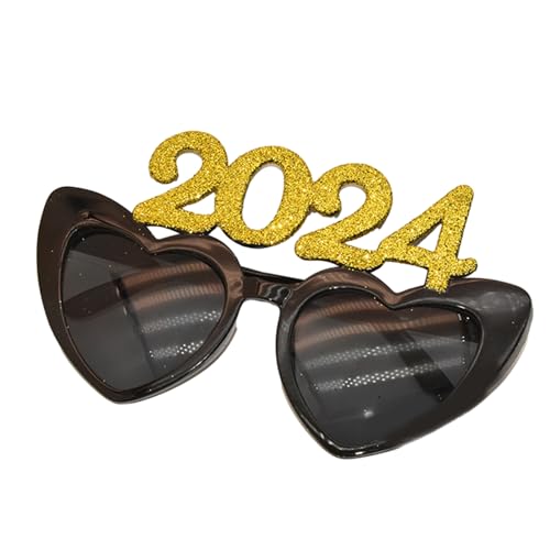 LLINthy 2024 Neujahrsparty-Zubehör, glitzernde Brillen, Silvester-Feier, Zubehör, Brillen, Heimdekoration, Brillenrahmen LLINthy 2024 Neujahrsparty-Zubehör, glitzernde Brillen, Silvester-Feier, Zubehör, Brillen, Heimdekoration, Brillenrahmen von LLINthy