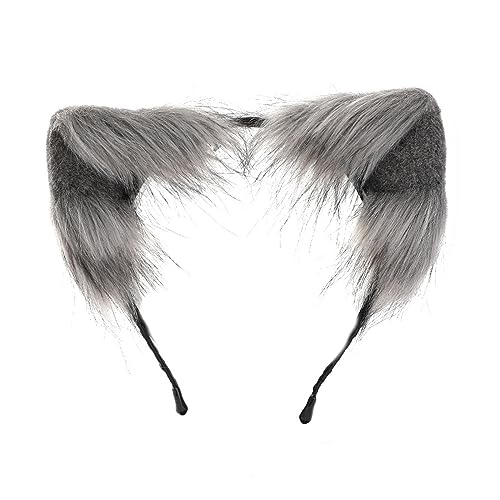 LLINthy Anime Cosplay Requisiten Haarreifen pelziges Haarstyling für Halloween Stirnband pelziges Kätzchen Tier Karneval LLINthy Anime Cosplay Requisiten Haarreifen pelziges Haarstyling für Halloween Stirnband pelziges Kätzchen Tier Karneval von LLINthy