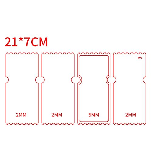 LLINthy Blankkarte Ziegelstein Transparentes Acrylplatten Form Leere Platten Für Handherstellung Treibsand Craft von LLINthy