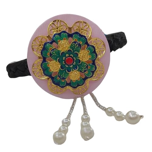 LLINthy Blue Glaze Korean Hair Accessoires Stylish Stirnband Für Frauen Und Mädchen Bühnenaufführungen Hanbok Kopfwege Accessoires Koreanischer Kulturschmuck von LLINthy