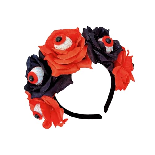 LLINthy Blutiges Augapfel Stirnband Mädchen Hexen Kopfbewegung Augapfel Dark Maskeraden Halloween Braut Witch Party von LLINthy