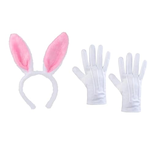 LLINthy Bowknot Kaninchen Ohrstirnband Für Anime Show Kostüm Haarhoop Musikfestival Haarband Bühne Haarband Maskeraden Accessoires von LLINthy