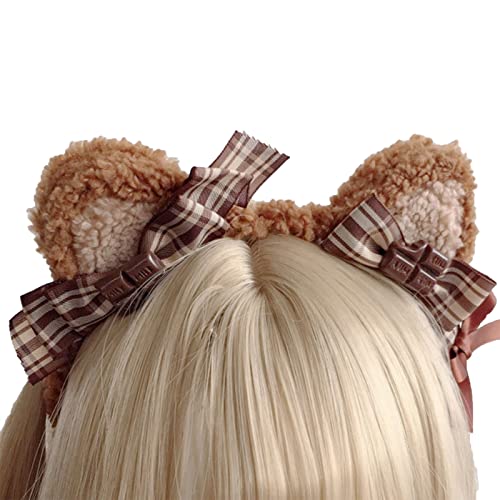 LLINthy Cartoon Süße Stirnband Kätzchen Ohrhörer Bogenknoten Geformtes Haar Hoop Plüsch Party Kopfstück Hair Band Cosplay Kostüm Requisiten Unisex LLINthy Cartoon Süße Stirnband Kätzchen Ohrhörer Bogenknoten Geformtes Haar Hoop Plüsch Party Kopfstück Hair Band Cosplay Kostüm Requisiten Unisex von LLINthy