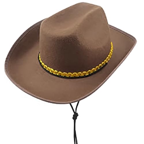 LLINthy Cowboyhut für den Urlaub, Disco, Überraschung, Mädchen, Jungen, Cowgirl-Hut für Karneval, Musikfestival LLINthy Cowboyhut für den Urlaub, Disco, Überraschung, Mädchen, Jungen, Cowgirl-Hut für Karneval, Musikfestival von LLINthy