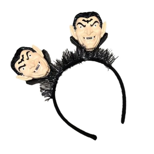 LLINthy Dekoratives Stirnband, verstellbare Größe, festlicher Haarreif, bequeme Halloween-Kopfbedeckung für Maskeraden und Partys von LLINthy