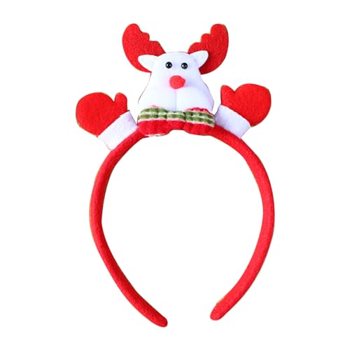 LLINthy Frohe Weihnachtsdekoration Party Requisiten Rentier Hairhoop Weihnachten Santa Stirnband Bühnenprops Festival Partyzubehör von LLINthy