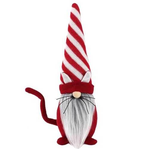 LLINthy Gestreifte Katze Charm Ornament Decor Plüsch Tiergefüllte Spielzeug Cartoon Tierische Gesichtslose Puppen Schöne Zwerge LLINthy Gestreifte Katze Charm Ornament Decor Plüsch Tiergefüllte Spielzeug Cartoon Tierische Gesichtslose Puppen Schöne Zwerge von LLINthy