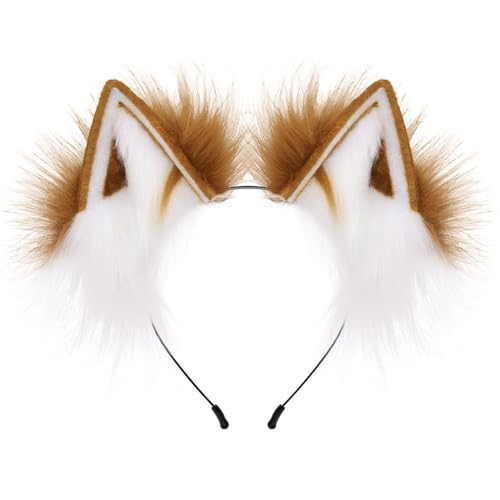 LLINthy Haarreif mit niedlichen Füchsen, Cosplay, Anime-Charakter, Haarband, Halloween, Maskeraden, Rollenspiel, Stirnbänder für Teenager und Mädchen LLINthy Haarreif mit niedlichen Füchsen, Cosplay, Anime-Charakter, Haarband, Halloween, Maskeraden, Rollenspiel, Stirnbänder für Teenager und Mädchen von LLINthy