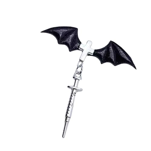 LLINthy Halloween Hairclip Verstellbarer Fledermausflügel Barrettes Theme Party Kopfbedeckungshaarzubehör Für Kostümveranstaltungen von LLINthy