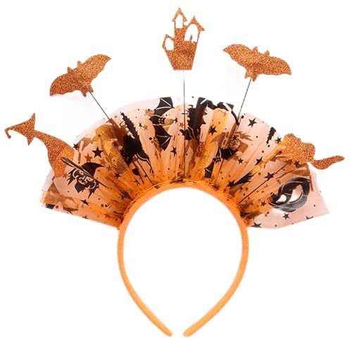 LLINthy Halloween Pailletten Fledermaus Stirnband Des Toten Haarbands Cosplay Kostüm Kopfstück Für Alle Alters Halloween Party Haardekoration von LLINthy