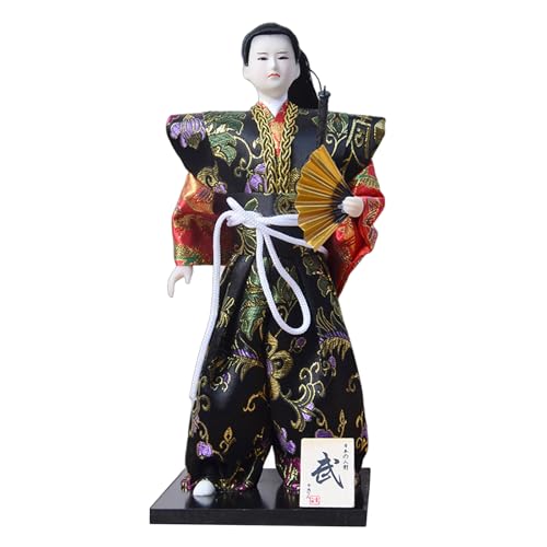 LLINthy Handgefertigt 12 Zoll Japanische Samurais Puppen In Kimonos Für Kunstliebhaber Und Heimdekoration von LLINthy