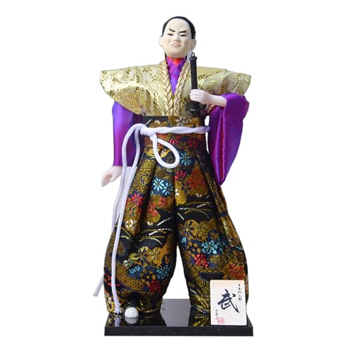 LLINthy Handgefertigte japanische Samurais-Puppen in Kimonos, 30,5 cm, für Kunstliebhaber und Heimdekoration LLINthy Handgefertigte japanische Samurais-Puppen in Kimonos, 30,5 cm, für Kunstliebhaber und Heimdekoration von LLINthy