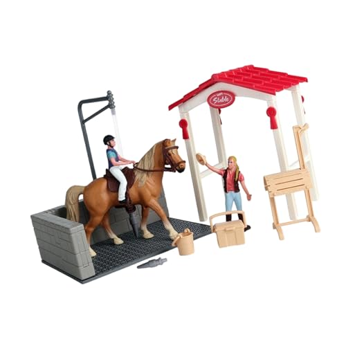 LLINthy Interaktive Pferdepflege Tun Spiel Set Mit Miniaturstabilwerkzeug Realistische Tierfiguren Für Kreatives Lernen Kinder Spielzeug LLINthy Interaktive Pferdepflege Tun Spiel Set Mit Miniaturstabilwerkzeug Realistische Tierfiguren Für Kreatives Lernen Kinder Spielzeug von LLINthy
