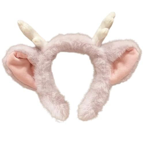 LLINthy Kinder Horn Furry Stirnband Für Party Halloween Kopfbedeckungen Für Musikfestivals Fotostand Requisiten Für Mädchen Foto Requisiten von LLINthy