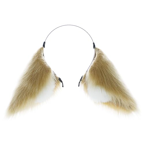 LLINthy Kunstpelze Ohrstirnband Plüsch Anime Stirnband Maskerade Kostüm Kopfschmuckinnen Weibliche Cosplay Haarzubehör LLINthy Kunstpelze Ohrstirnband Plüsch Anime Stirnband Maskerade Kostüm Kopfschmuckinnen Weibliche Cosplay Haarzubehör von LLINthy