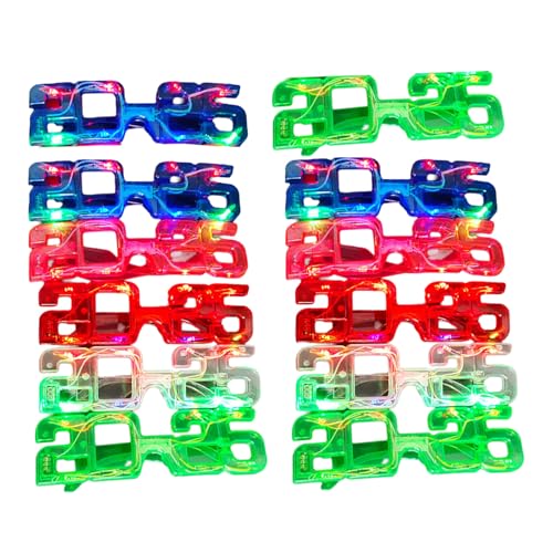 LLINthy LED New Year Party Glass Flashing Brille LLINthy LED New Year Party Glass Flashing Brille von LLINthy