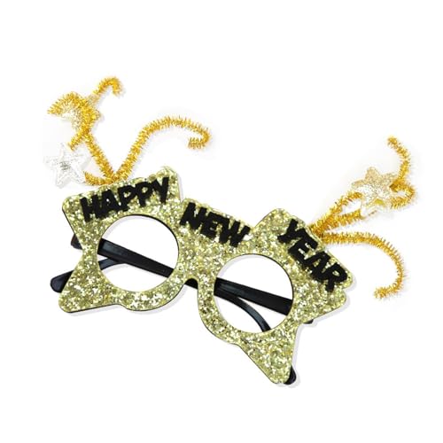 LLINthy Lustige Und Modische Neujahrsfeier Brille Rahmen Mit Sterndekoration Vielseitige Feierbrille Für Frauen Kostüm Party Dekorationen LLINthy Lustige Und Modische Neujahrsfeier Brille Rahmen Mit Sterndekoration Vielseitige Feierbrille Für Frauen Kostüm Party Dekorationen von LLINthy