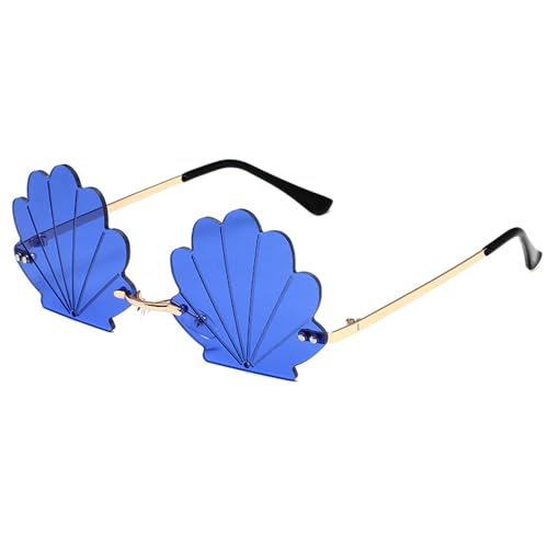 LLINthy Modische randlose Muschel-Sonnenbrille mit lustigen Designs für Partys und Musik-Festivals, Kostümzubehör LLINthy Modische randlose Muschel-Sonnenbrille mit lustigen Designs für Partys und Musik-Festivals, Kostümzubehör von LLINthy