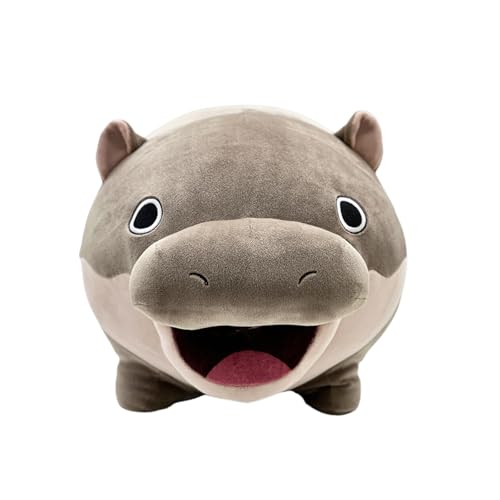 LLINthy Moo Deng Hippoes Dolls Pygmy Hippoes Plushie Spielzeug Weiche Baby Hippopotamus Stuffeds Tierkissen Für Kinder Und Erwachsene von LLINthy