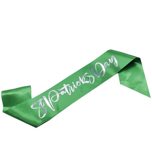 LLINthy Neuheit Patricks Day Green Sash Bow Stirnband Kostüm Kostüm Weihnachtsfeier Requisiten Urlaub Haarzubehör LLINthy Neuheit Patricks Day Green Sash Bow Stirnband Kostüm Kostüm Weihnachtsfeier Requisiten Urlaub Haarzubehör von LLINthy