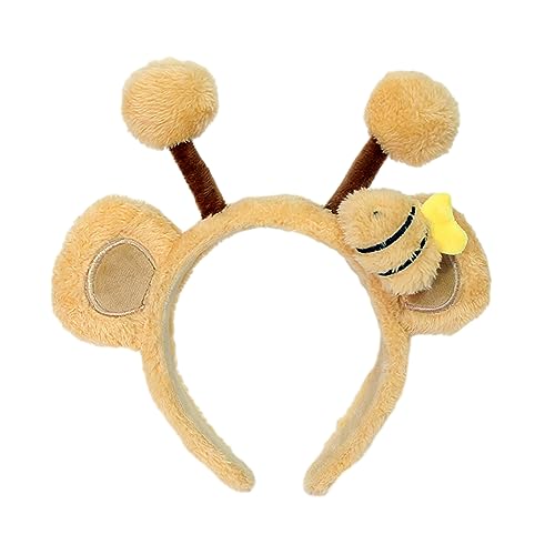 LLINthy Neujahrsfeier Hairhoop Plüsch Bärenohr Hairband Lustige Headhoop Kostüm Kopfschmuck Kind Erwachsene Halloween Kopfbedeckung Süßes Bärenohr Stirnband LLINthy Neujahrsfeier Hairhoop Plüsch Bärenohr Hairband Lustige Headhoop Kostüm Kopfschmuck Kind Erwachsene Halloween Kopfbedeckung Süßes Bärenohr Stirnband von LLINthy