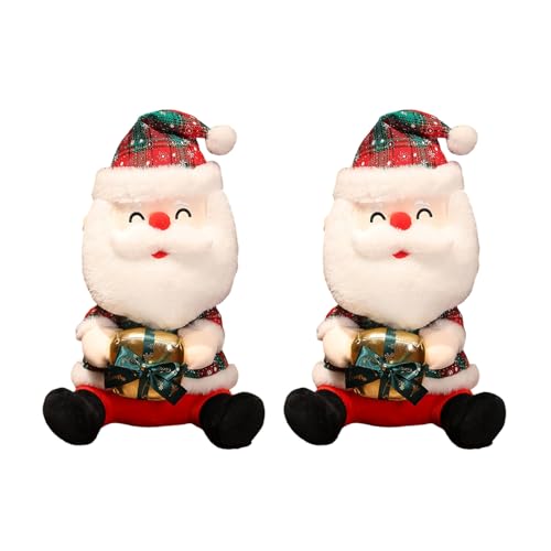 LLINthy Santa Plüschspielzeug Mit Elegantes Festival Santa Dolls Halten Gegen Gegenwärtige Ornament Für Oder Bürodekoration Weihnachtsfeier Mittelstücke LLINthy Santa Plüschspielzeug Mit Elegantes Festival Santa Dolls Halten Gegen Gegenwärtige Ornament Für Oder Bürodekoration Weihnachtsfeier Mittelstücke von LLINthy