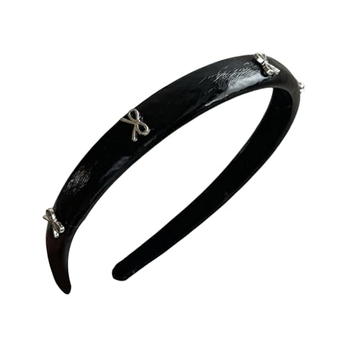 LLINthy Silver Bögen Stirnband 2000er Jahre Trend Kopfbedeckung Haare Haar Kleien Kleine Bogenknoten Balletcore Trendy Photo Requisiten LLINthy Silver Bögen Stirnband 2000er Jahre Trend Kopfbedeckung Haare Haar Kleien Kleine Bogenknoten Balletcore Trendy Photo Requisiten von LLINthy