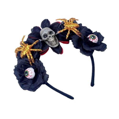 LLINthy Skeleton Blumenhaarband Für Frauen Cosplay Party Kostüm Des Todes Stirnband Halloween Haarzubehör LLINthy Skeleton Blumenhaarband Für Frauen Cosplay Party Kostüm Des Todes Stirnband Halloween Haarzubehör von LLINthy