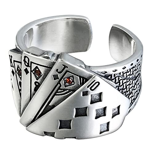 LLINthy Spielkarten, Statement, offenes Band, Vintage, Glücksspiel, Punk, Schmuck, verstellbar, für Damen und Herren LLINthy Spielkarten, Statement, offenes Band, Vintage, Glücksspiel, Punk, Schmuck, verstellbar, für Damen und Herren von LLINthy