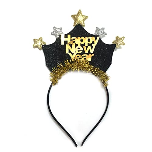 LLINthy Stirnband Star Silvester Party Pailletten Formen Sternhaarreihe Zum Waschen Von Gesicht 2023 Haarbänder Party Kostüm von LLINthy