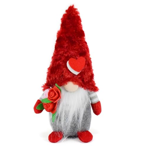 LLINthy Valentines Day Gnomes Plushes Dolls Handmade Face Less Dolls Decorations Hat For Living Room LLINthy Valentines Day Gnomes Plushes Dolls Handmade Face Less Dolls Decorations Hat For Living Room von LLINthy