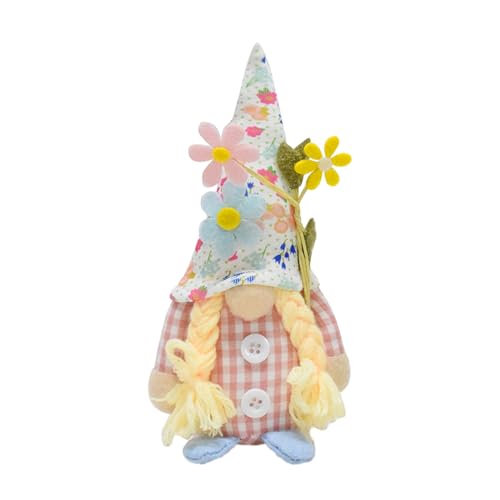 LLINthy Valentinstag Zwerge Handgemachte skandinavische Puppen Blume Rudolfs Puppen Handgemachte kleine Zwerge für Tisch Fenster Display von LLINthy
