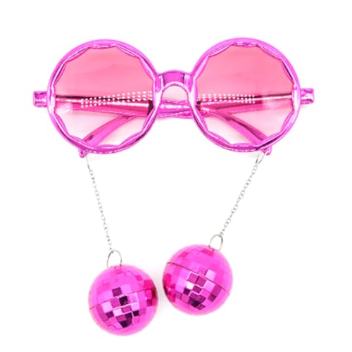 LLINthy Vintage Disco Brille Lustige Party Party Favor 70er Jahre Disco Brille mit Anhänger für Halloween Weihnachten von LLINthy