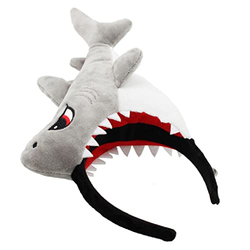 LLINthy Weicher Haifischstirnband Lustiger Tierhaar Reifen Für Krokodil Haarband Gefülltes Tierhaarband Cartoon Kostüm Für Party LLINthy Weicher Haifischstirnband Lustiger Tierhaar Reifen Für Krokodil Haarband Gefülltes Tierhaarband Cartoon Kostüm Für Party von LLINthy
