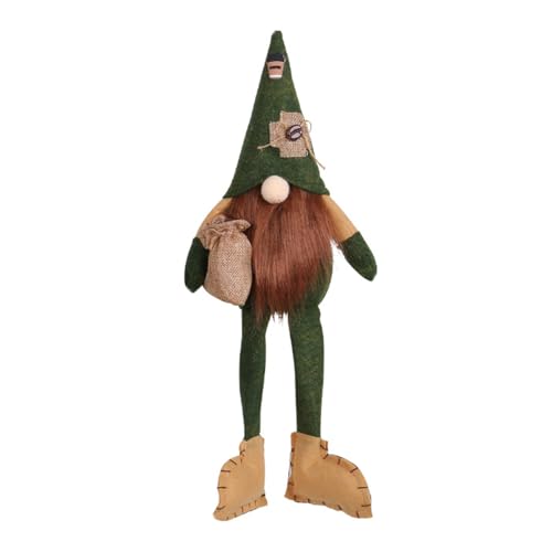LLINthy Weihnachtspuppe mit langen Beinen und geflochtenem Haar, einzigartiges, gesichtsloses gefülltes Ornament, handgefertigt LLINthy Weihnachtspuppe mit langen Beinen und geflochtenem Haar, einzigartiges, gesichtsloses gefülltes Ornament, handgefertigt von LLINthy