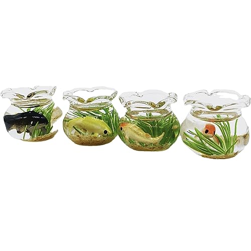 Quadratische/runde Fische, realistische Glasdekoration für Display, Miniatur für Ornamente Quadratische/runde Fische, realistische Glasdekoration für Display, Miniatur für Ornamente von LLINthy
