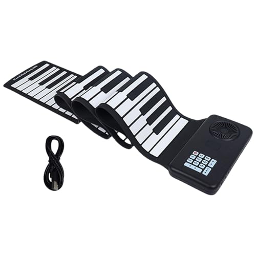 Rolltastatur mit 88 Tasten, faltbar, elektronisches Klavier, wiederaufladbar, tragbar, für Anfänger, Kinder, einfach zu spielen Rolltastatur mit 88 Tasten, faltbar, elektronisches Klavier, wiederaufladbar, tragbar, für Anfänger, Kinder, einfach zu spielen von LLINthy